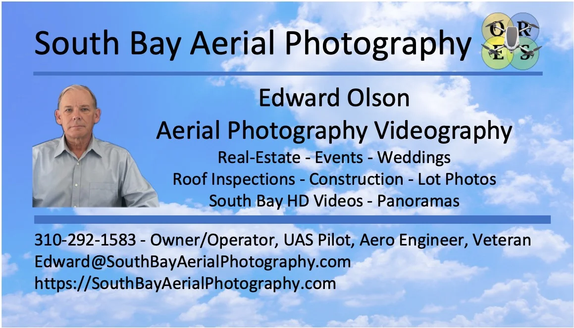 South Bay Aerial Photography Business Card South Bay Aerial Photography Business Card