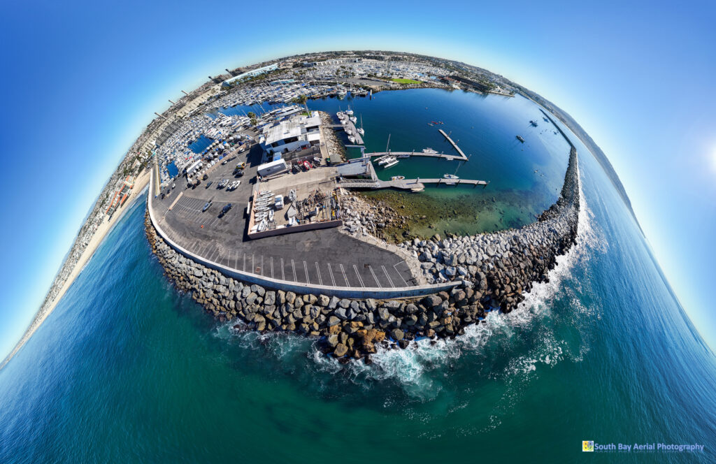 23-12-05 King Harbor Yacht Club 360 deg Aerial Panorama - SBAP